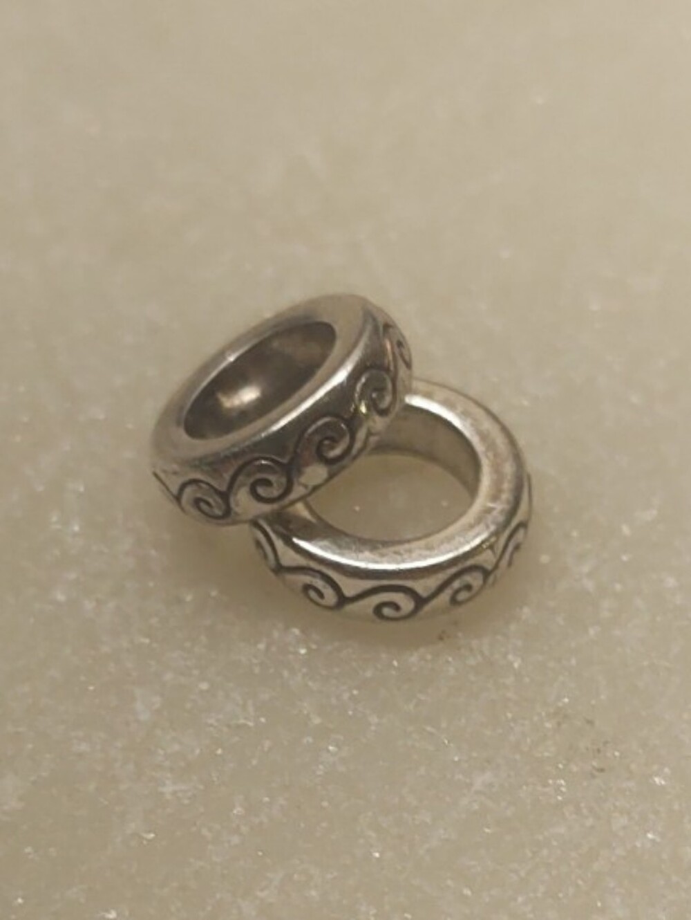 Brighton Set Of Two Swirly Thin Spacer Beads
